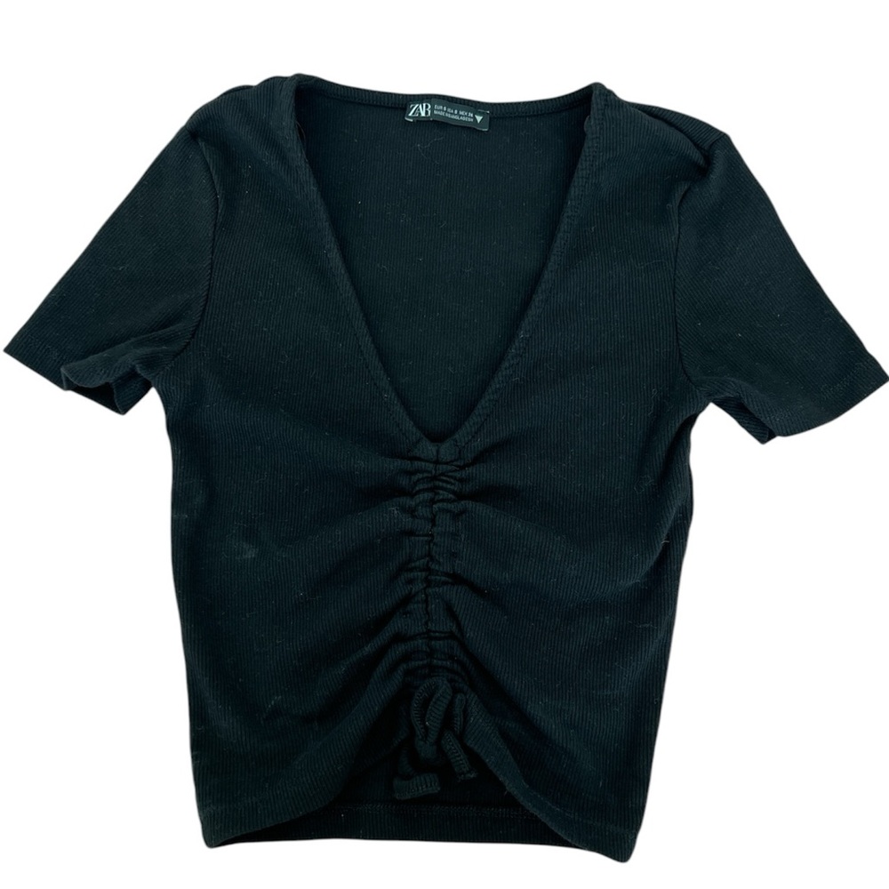 Zara Crop Top Black Size Small